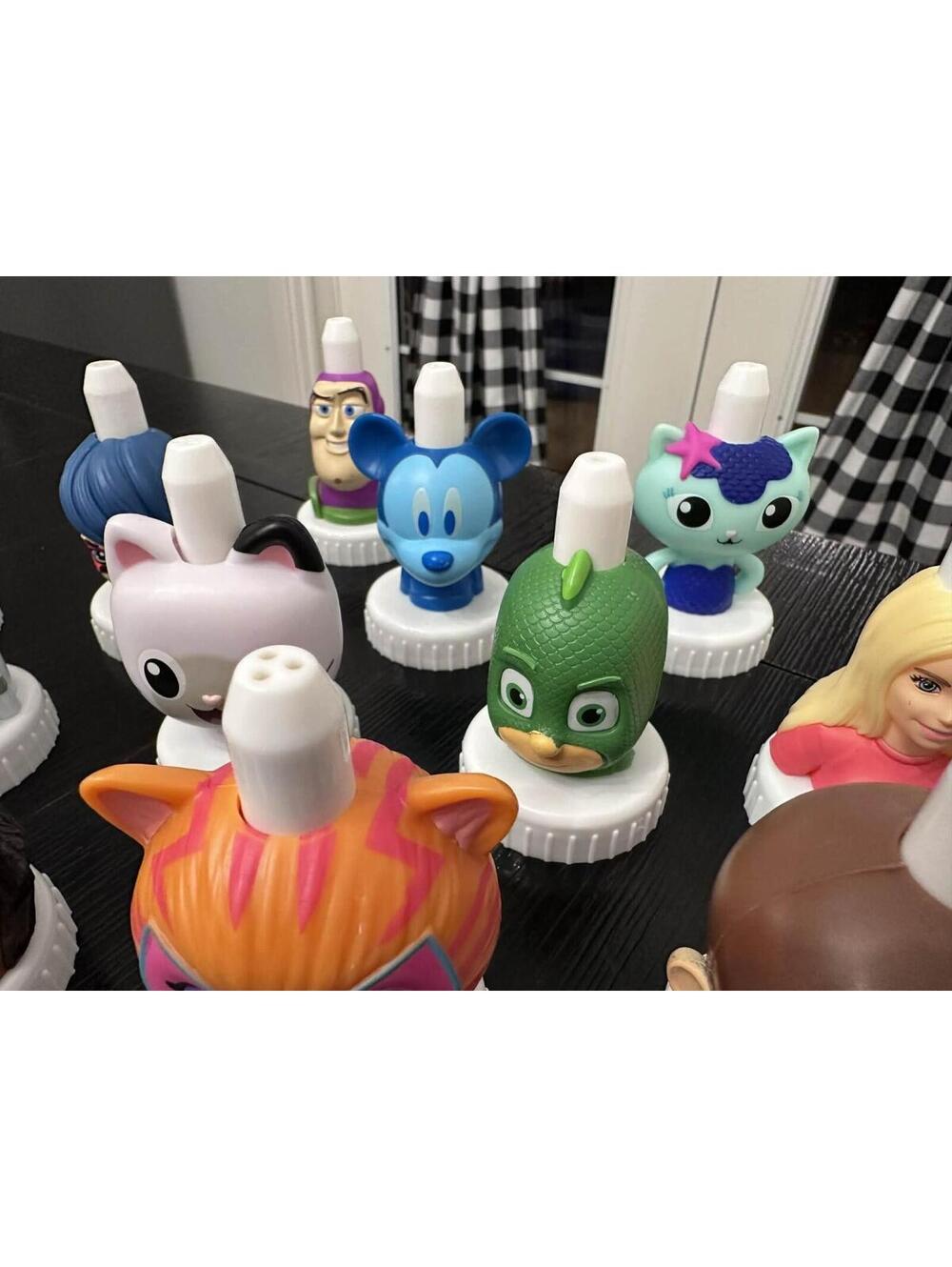 Good 2 Grow Character Topper Lot 16pc Woody Buzz Mickey Peppa Pig Moana Barbie